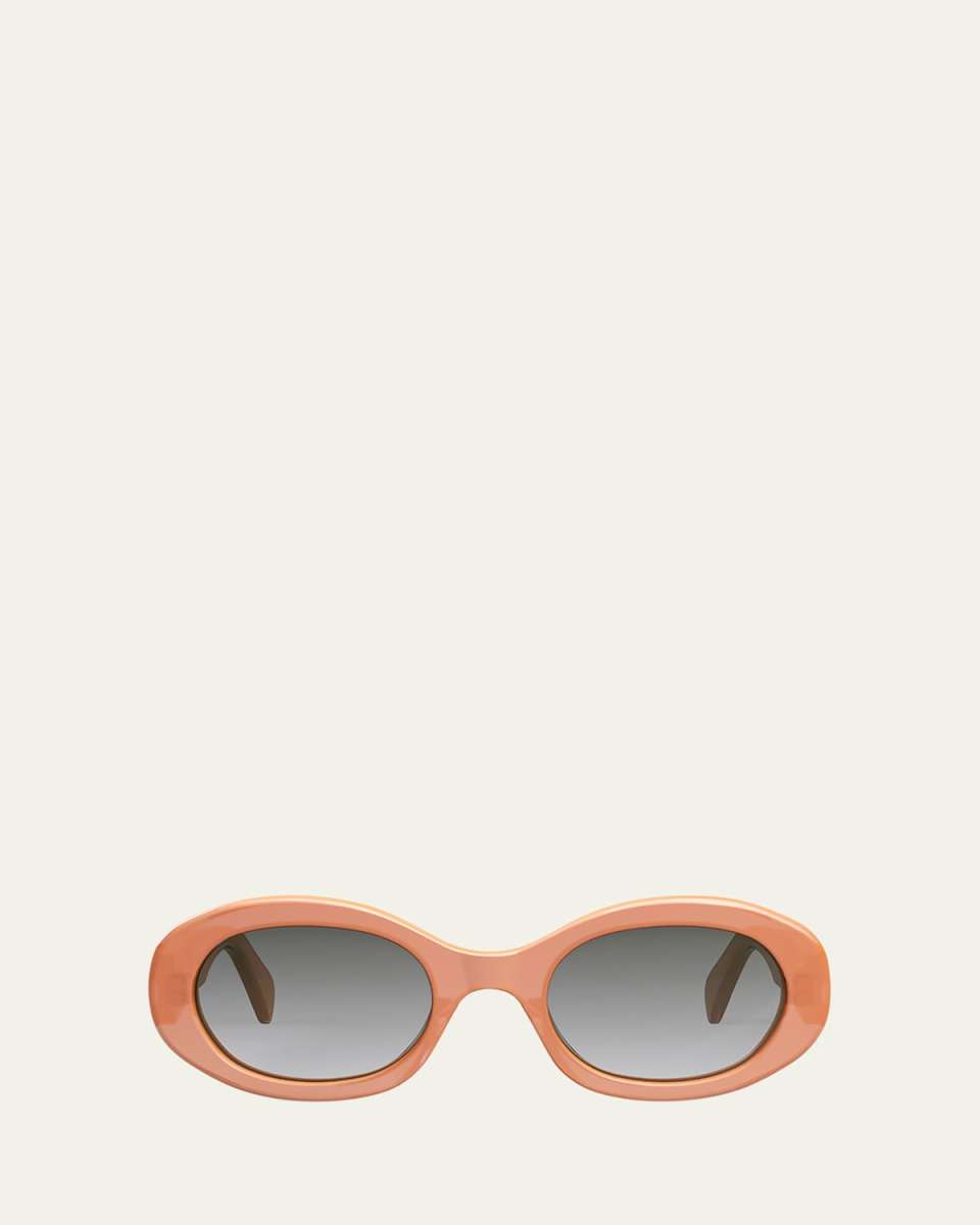 Triomphe Oval Acetate Sunglasses